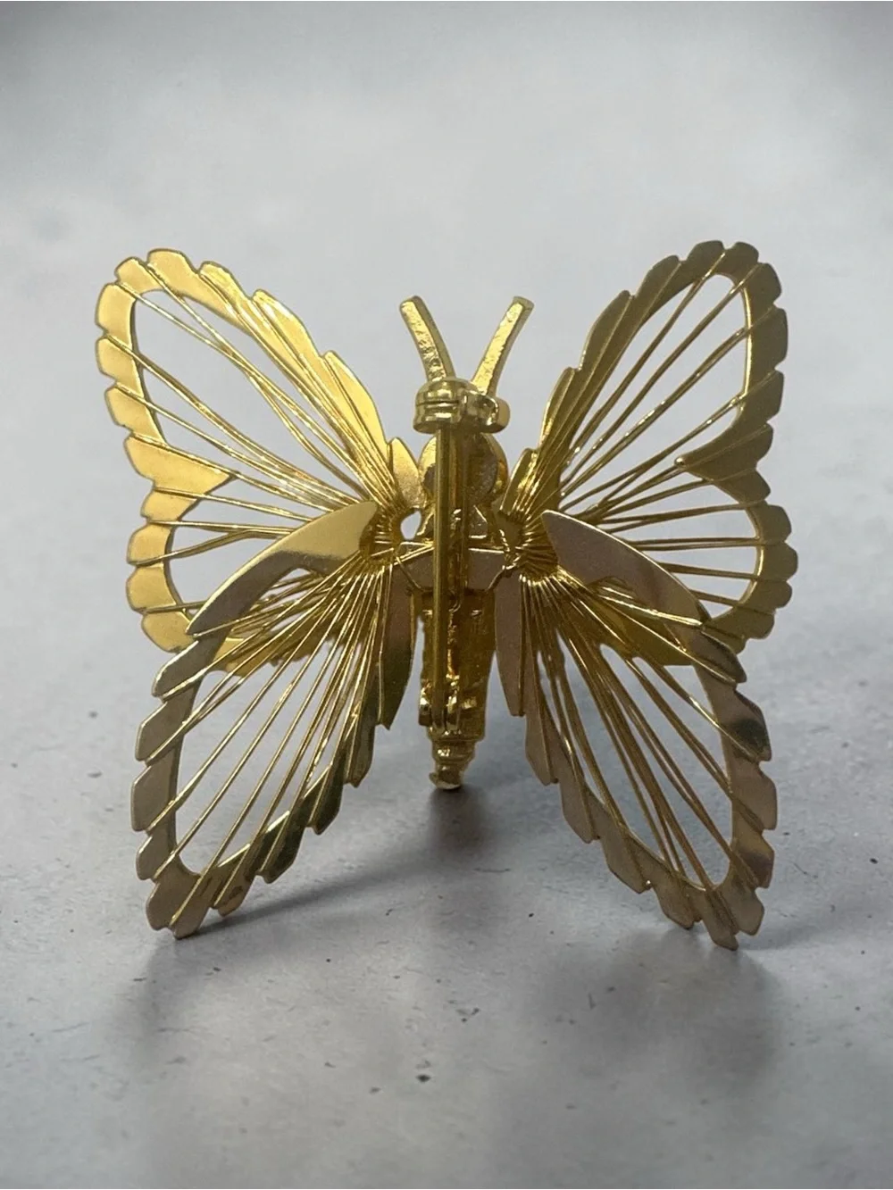 Gold tone Butterfly Brooch
